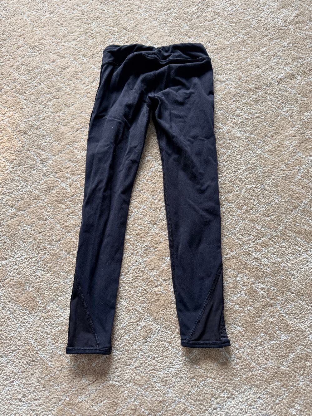 Athleta Girl Black Athletic Train or Shine Legging Pants - Small 7